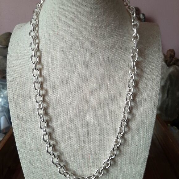 Wicked Treasures Jewelry - 18" Sterling Silver Plated Chain Necklace